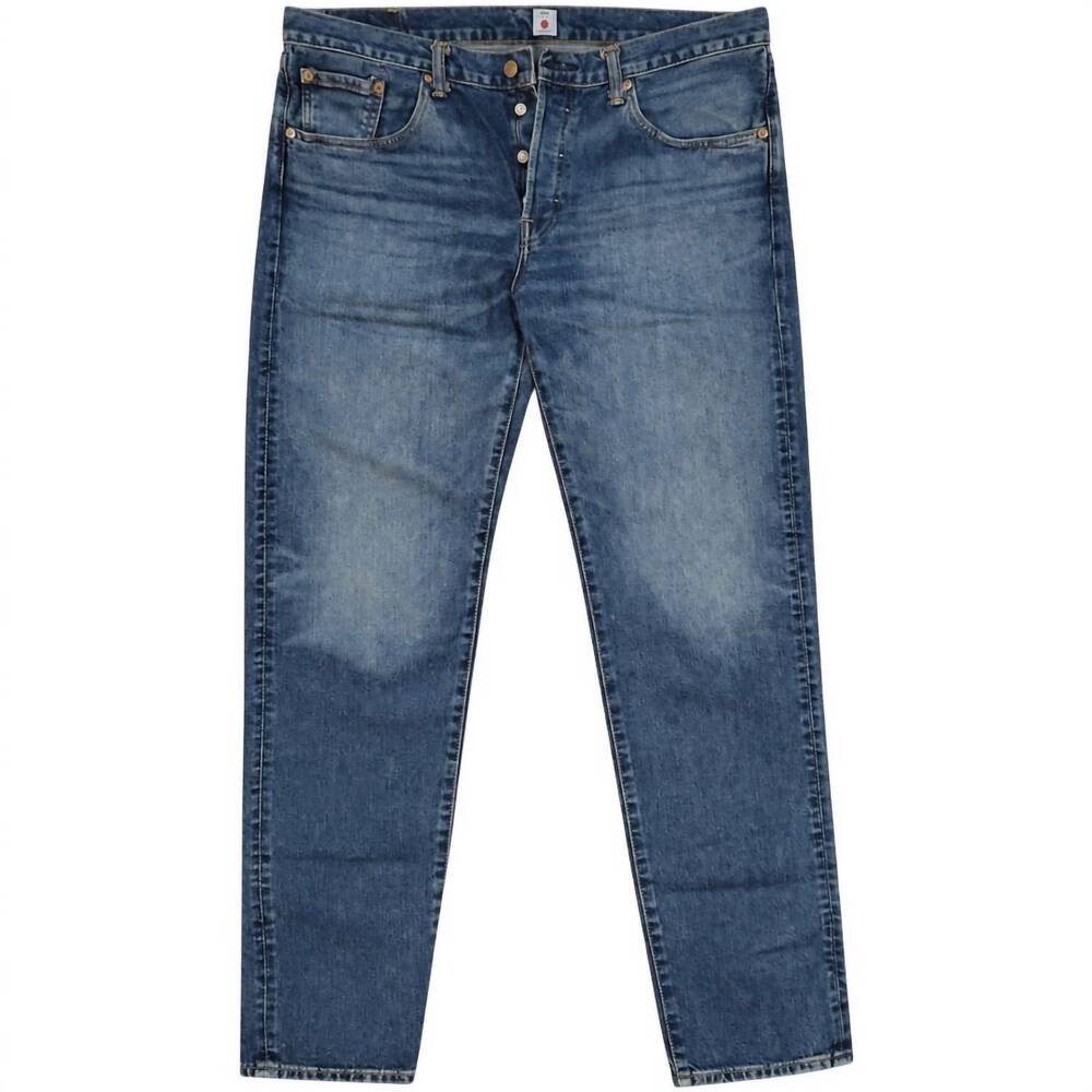 NEW EDWIN women's straight leg jeans in blue denim